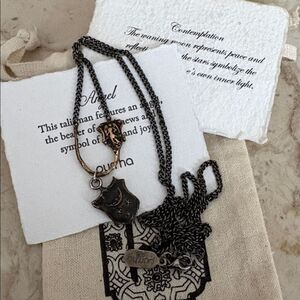 Pyrrha “Angel” Talisman Charm Holder Necklace Sterling Silver + Talisman